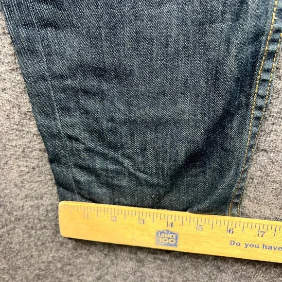 Levi's 511 Slim Fit Jeans Mens 30x32 Blue Fits 32x30 Dark Wash Stretch Denim - Picture 7 of 16